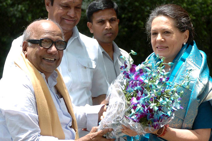 1. What was the nature of the political alliance between Sonia Gandhi and Kalaignar M.K. Karunanidhi 2. How did Sonia Gandhi and Kalaignar M.K. Karunanidhi collaborate in Tamil Nadu politics 3. What were the main achievements of Sonia Gandhi and Kalaignar M.K. Karunanidhi’s partnership 4. How did Sonia Gandhi’s visit to Tamil Nadu with Kalaignar M.K. Karunanidhi impact local politics 5. What were the key areas of focus for Sonia Gandhi and Kalaignar M.K. Karunanidhi in their collaboration 6. How did Sonia Gandhi and Kalaignar M.K. Karunanidhi address regional issues in Tamil Nadu 7. What were the significant events involving Sonia Gandhi and Kalaignar M.K. Karunanidhi 8. How did Sonia Gandhi and Kalaignar M.K. Karunanidhi’s political activities affect their parties 9. What was the public response to Sonia Gandhi and Kalaignar M.K. Karunanidhi’s joint initiatives 10. How did Sonia Gandhi and Kalaignar M.K. Karunanidhi work together on development projects in Tamil Nadu