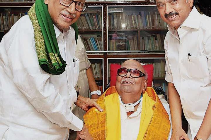 1. What is Kalaignar M. Karunanidhi's legacy in Tamil Nadu politics 2. How has MK Stalin influenced Tamil Nadu's political landscape 3. What are K. Veeramani's major contributions to Tamil politics 4. What were Kalaignar M. Karunanidhi's key achievements in Tamil Nadu 5. How did MK Stalin rise to power in Tamil Nadu politics 6. What role did K. Veeramani play in the Dravidian movement 7. What impact did Kalaignar M. Karunanidhi have on Tamil Nadu's development 8. How has MK Stalin continued his father's political legacy 9. What are the significant political reforms introduced by K. Veeramani 10. How have Kalaignar M. Karunanidhi, MK Stalin, and K. Veeramani shaped Tamil Nadu's political history